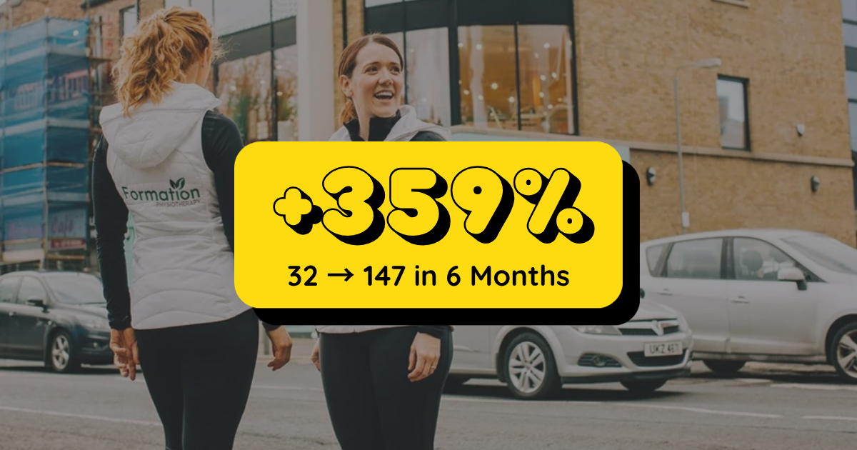 How Formation Physiotherapy and Pilates Studio Grew from 32 to 147 Reviews in 6 Months