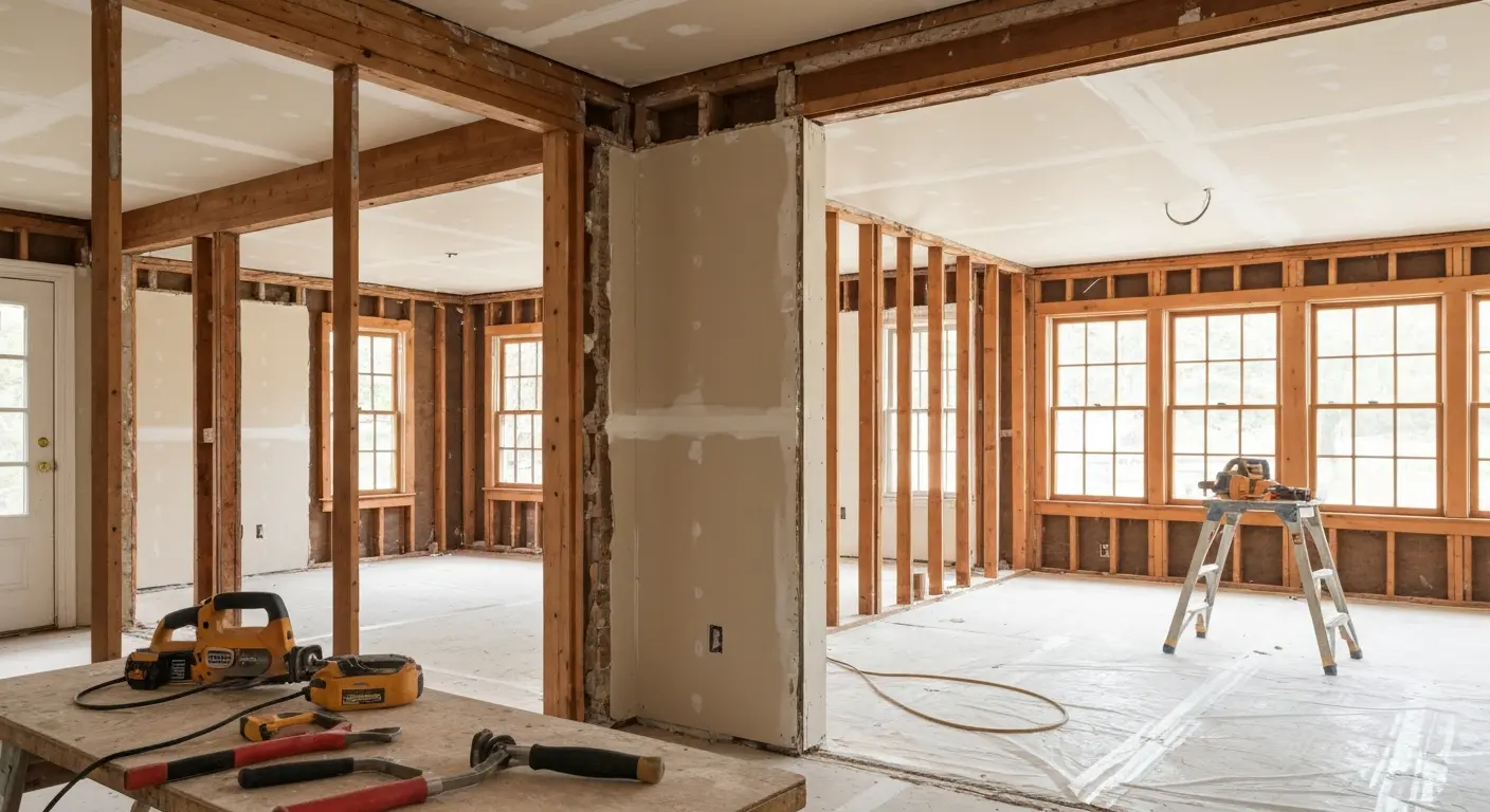 Interior demolition and wall removal