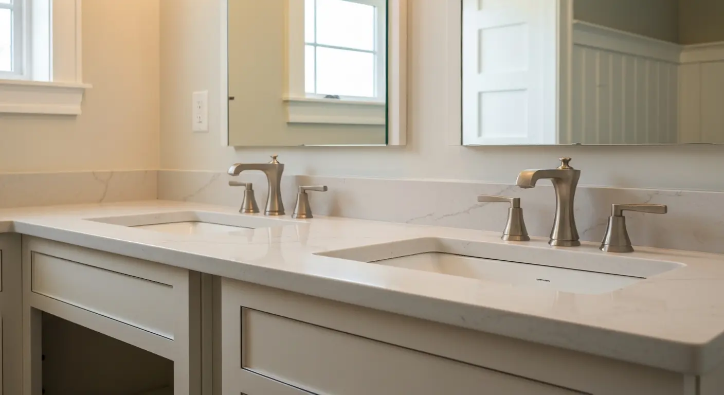 Custom countertop vanity