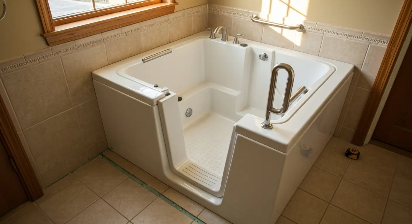 Walk-in tub installation