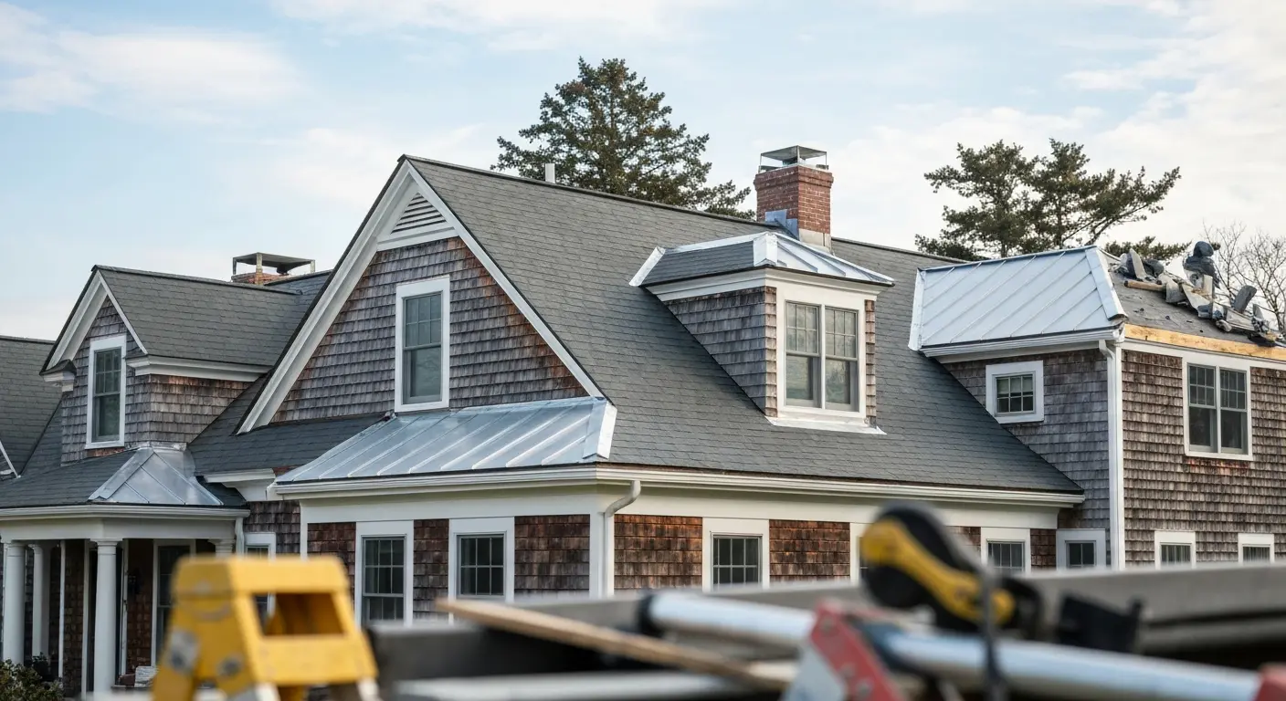 Fairfield County coastal property roof