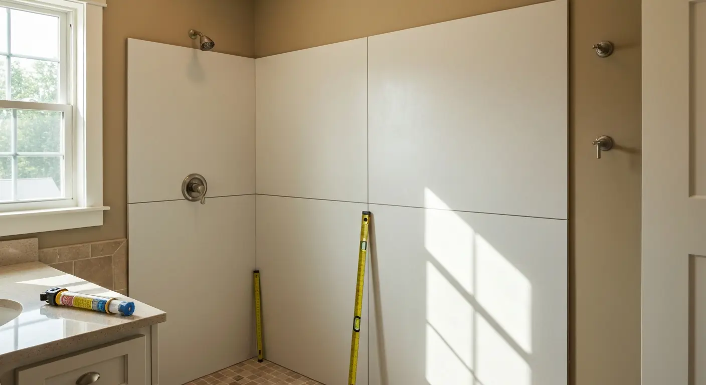Composite shower panels