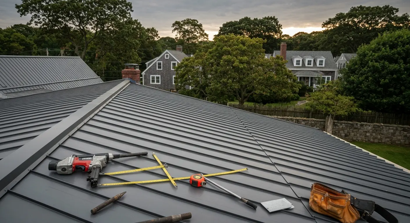 Metal roofing system installation