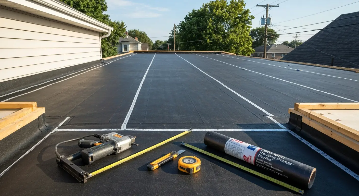 Complete flat roof replacement