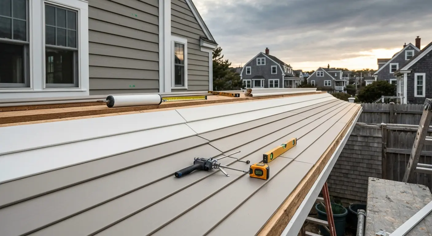 Vinyl siding installation
