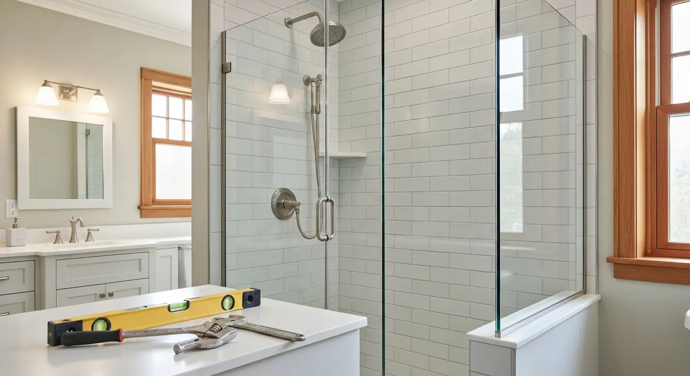Shower fixture installation