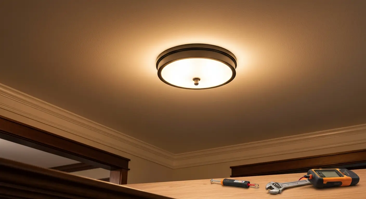 Ceiling fixture installation