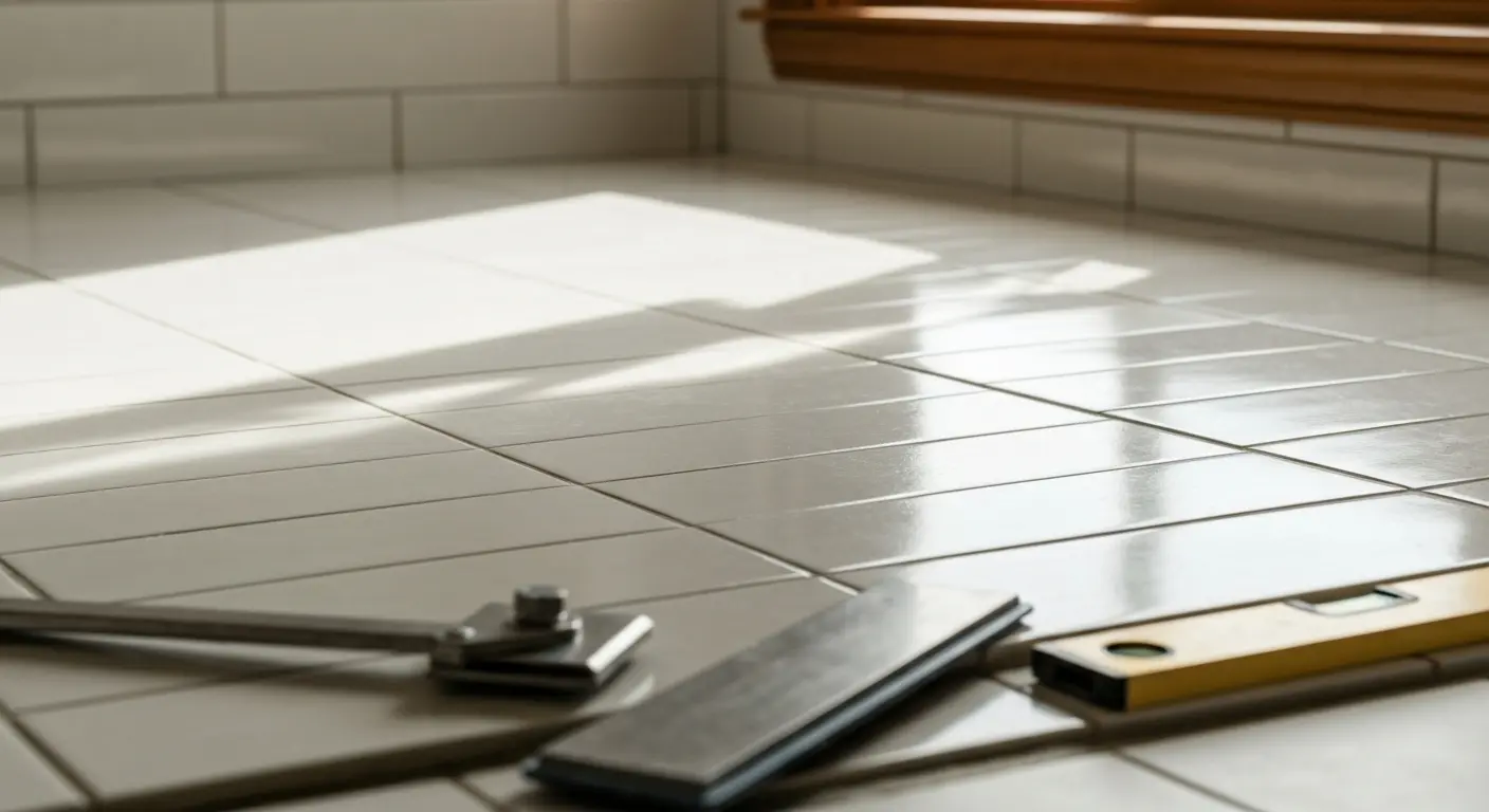 Shower tile installation