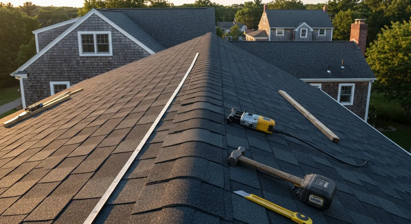 Asphalt shingle roof installation