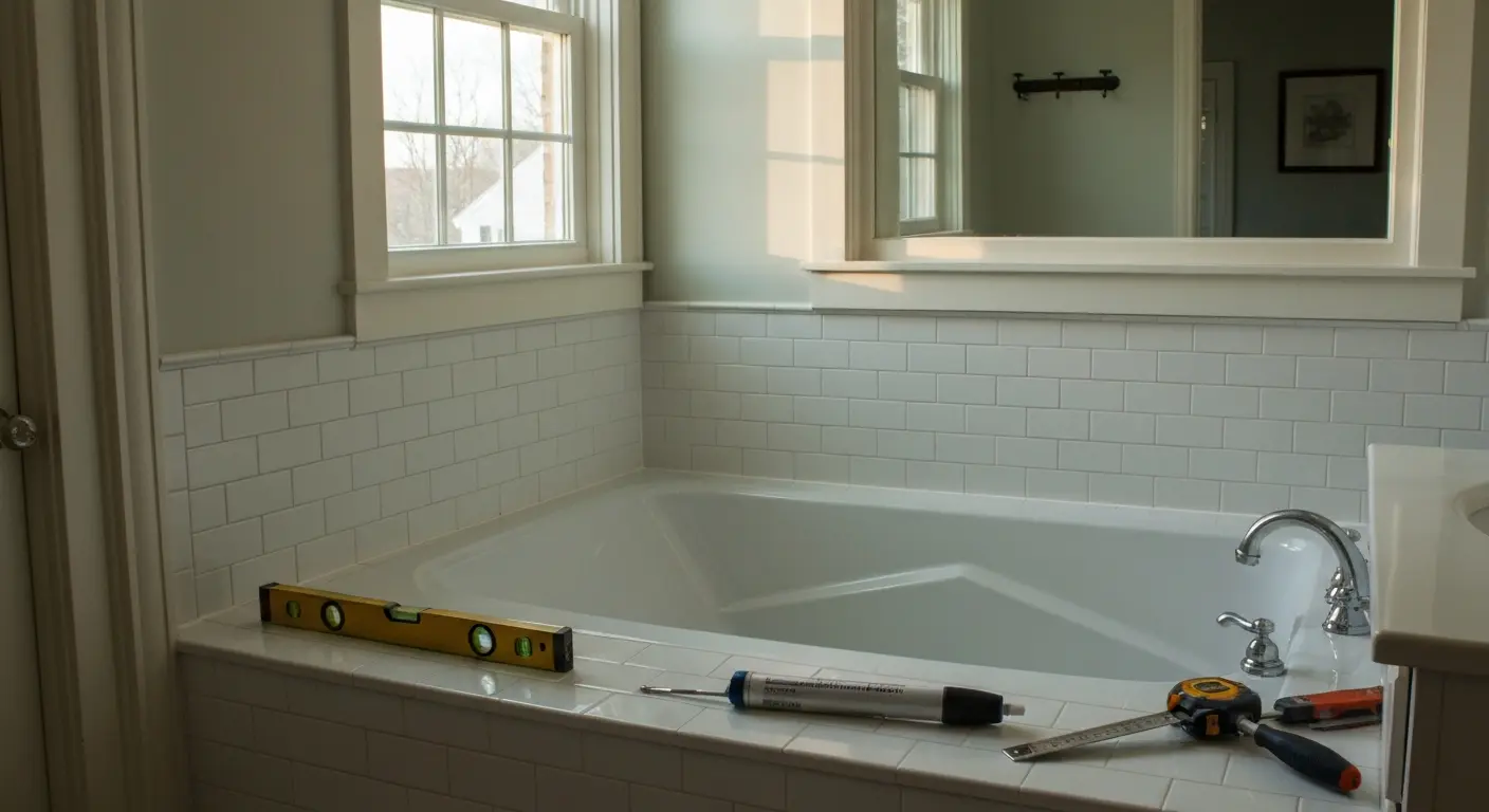 Standard tub installation