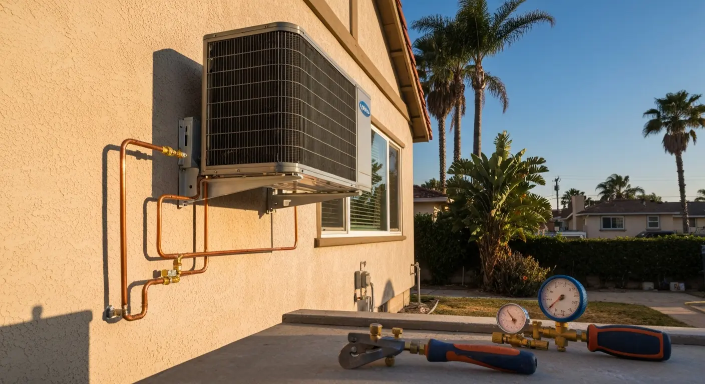 Residential HVAC installation