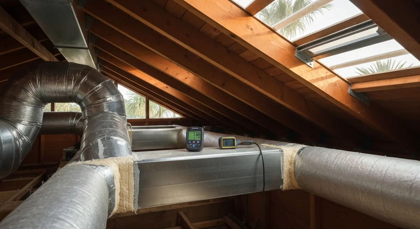 Duct sealing and air quality inspection