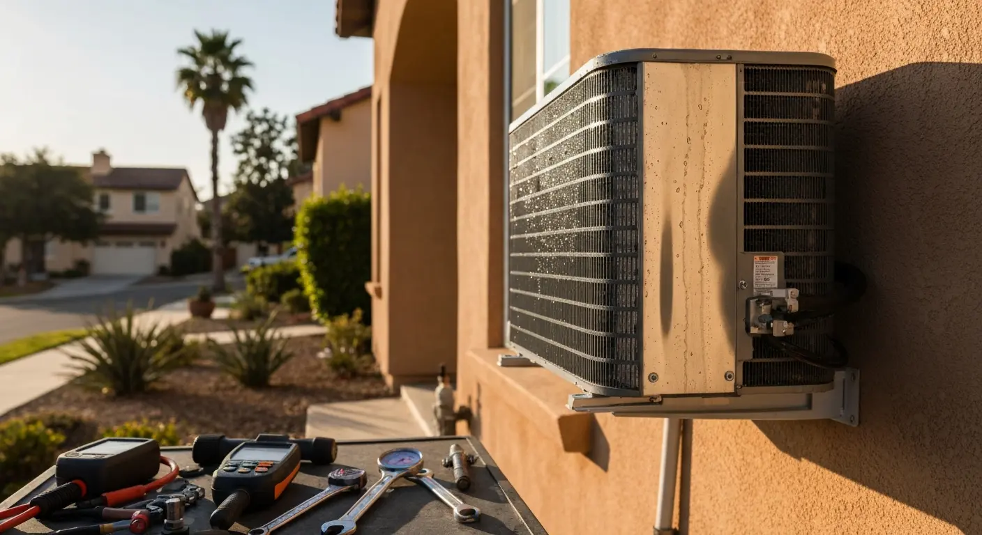 Air conditioning repair work