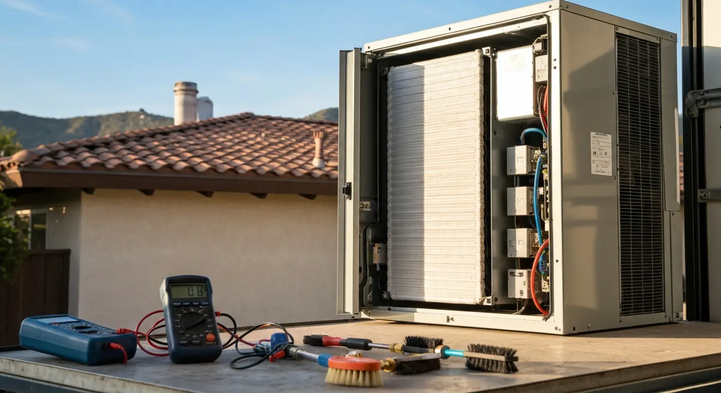 HVAC maintenance visit