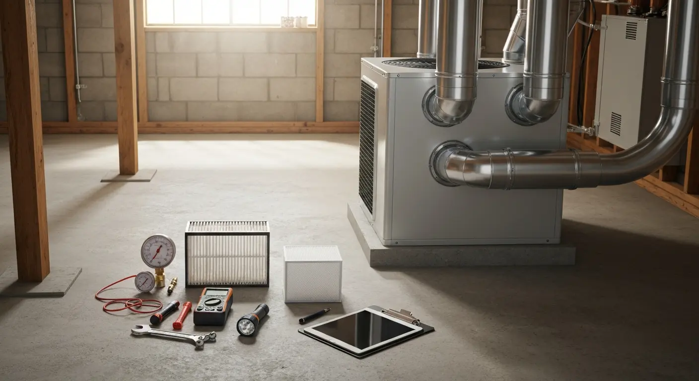 HVAC maintenance visit