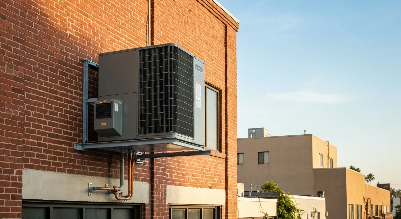 Commercial HVAC installation