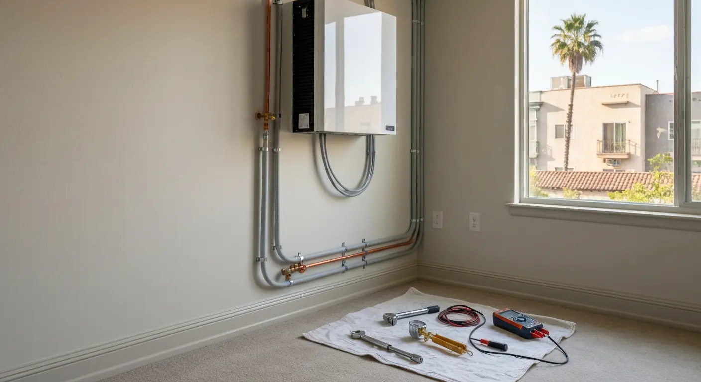 Modern HVAC installation
