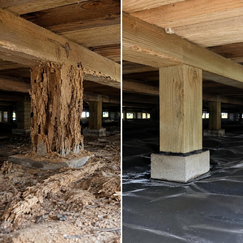 Coast Shield technician inspecting roof void areas for pest activity on the Gold Coast