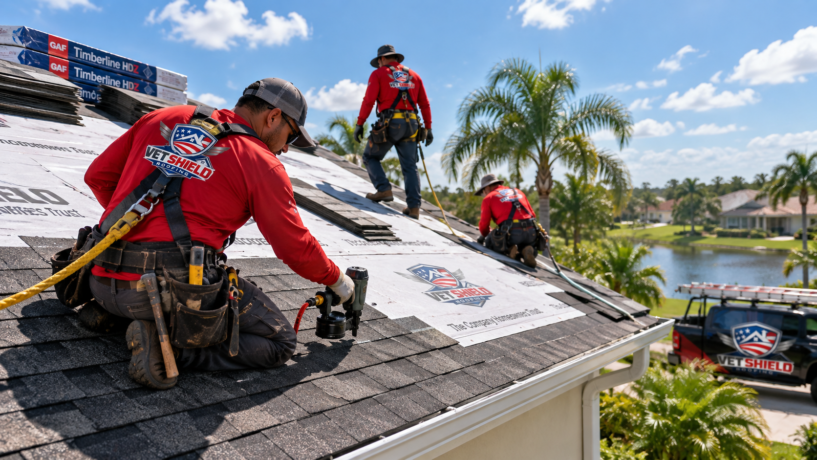 Roof replacement project in Celebration, FL