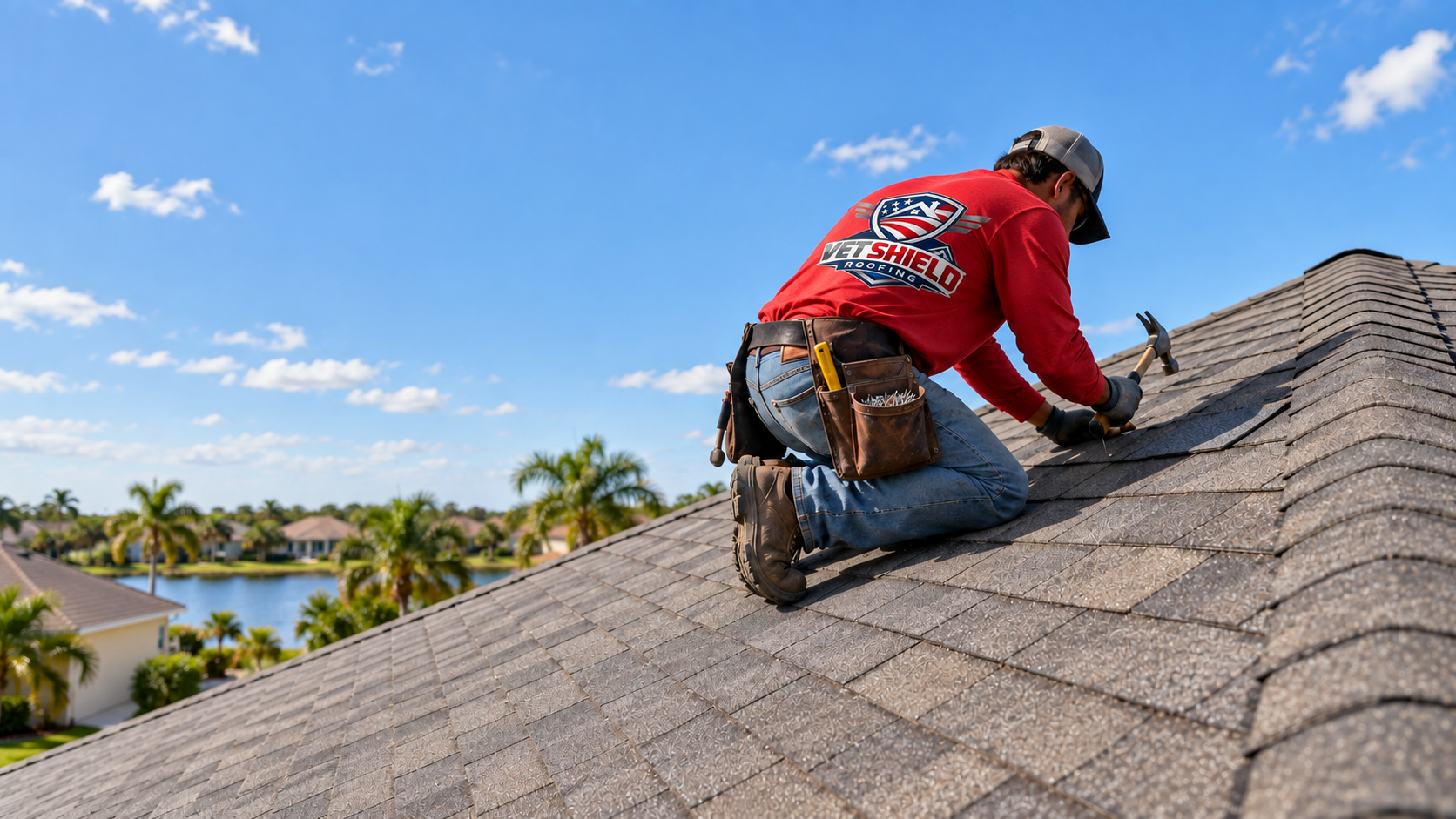 Roof repair work in Celebration, FL