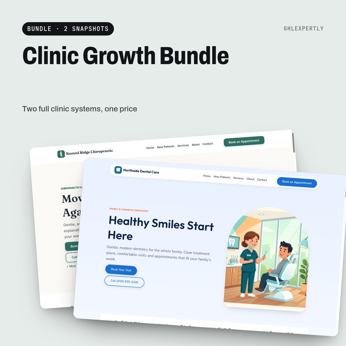 Clinic Growth Bundle — GoHighLevel bundle by GHLExpertly