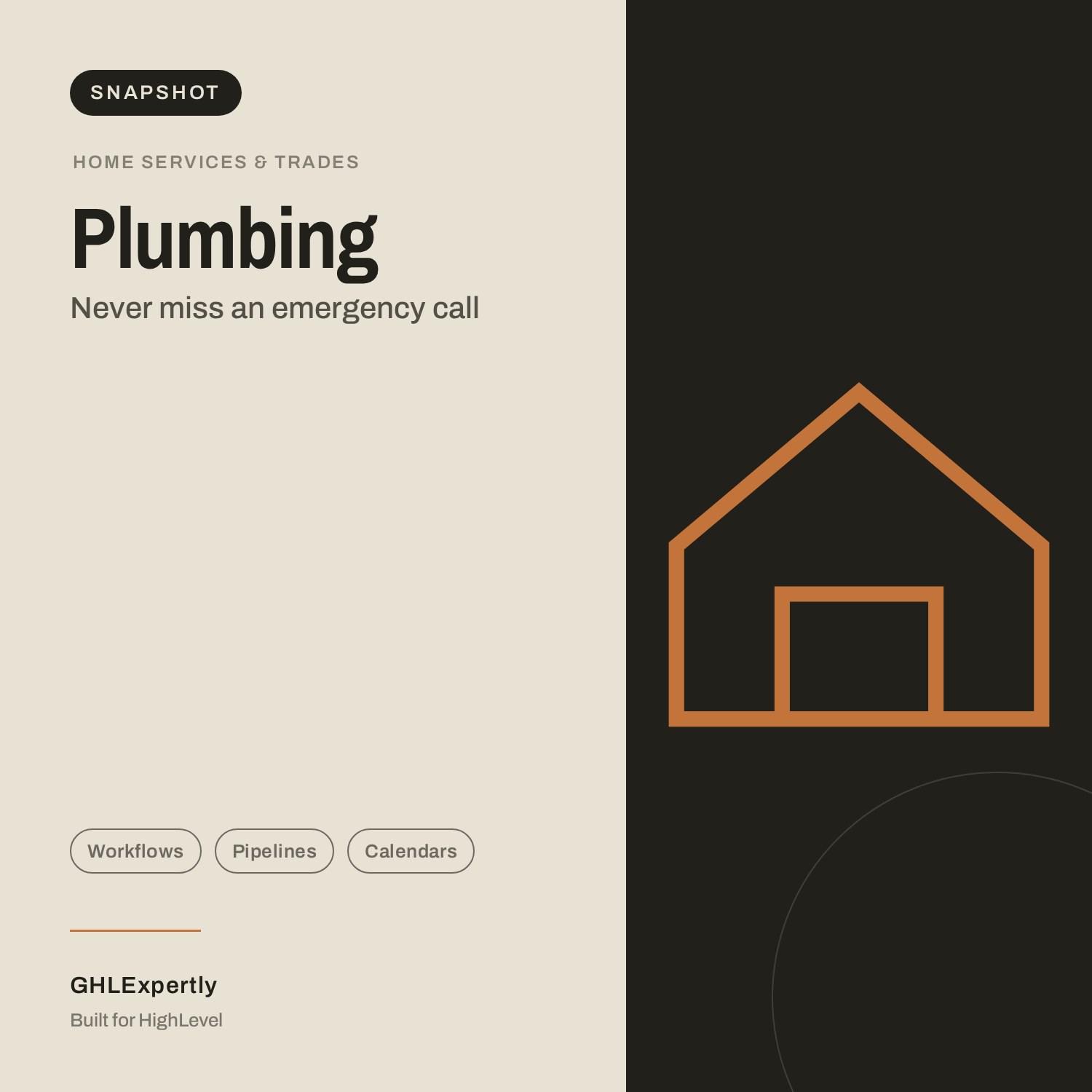 Plumbing Snapshot — GoHighLevel snapshot by GHLExpertly