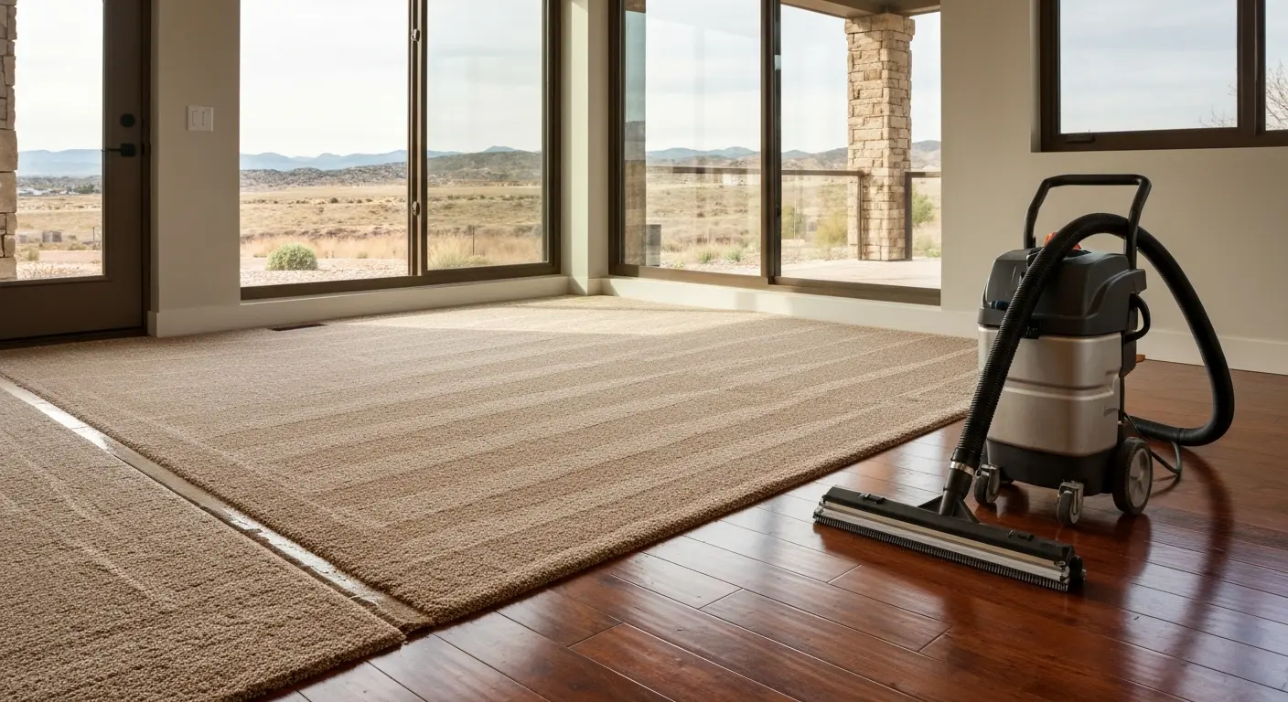 Residential carpet cleaning project