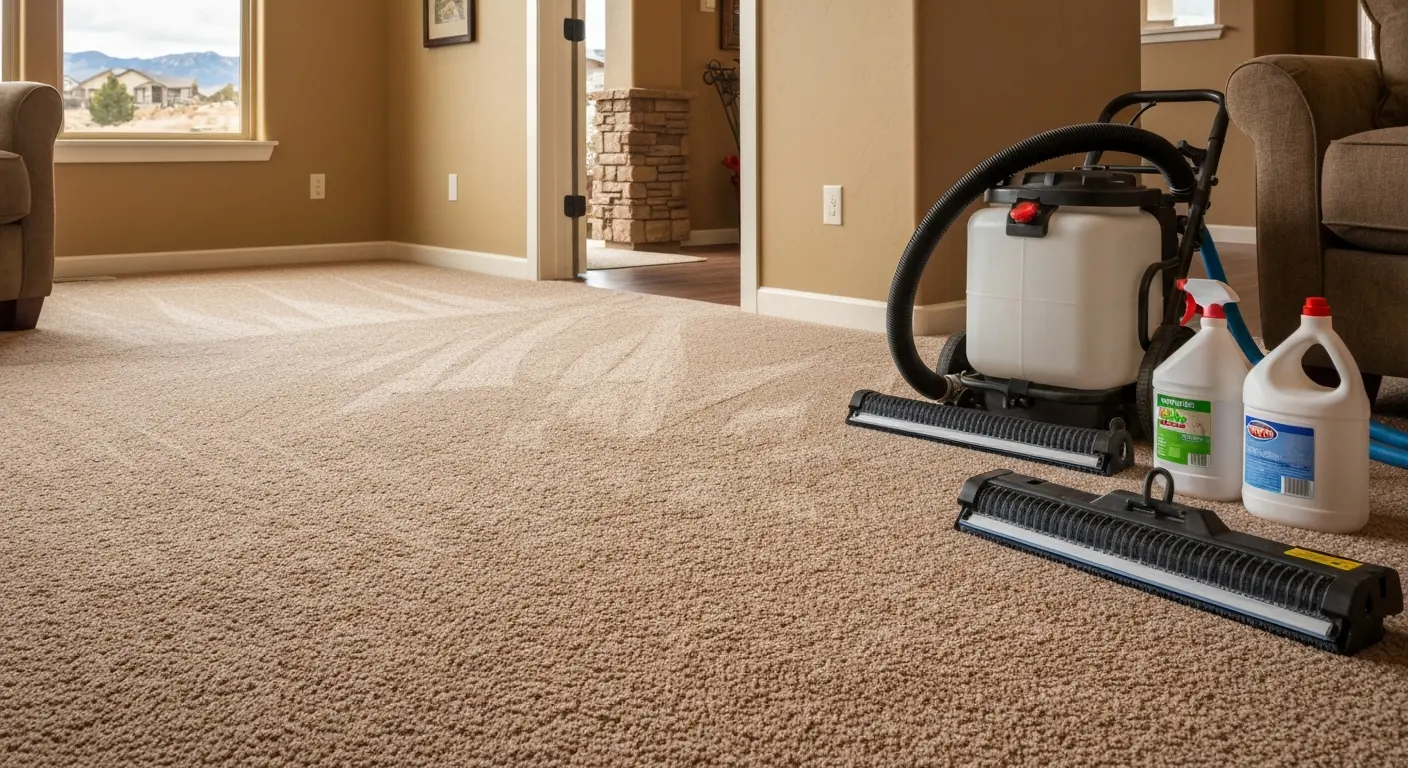 Residential carpet cleaning service