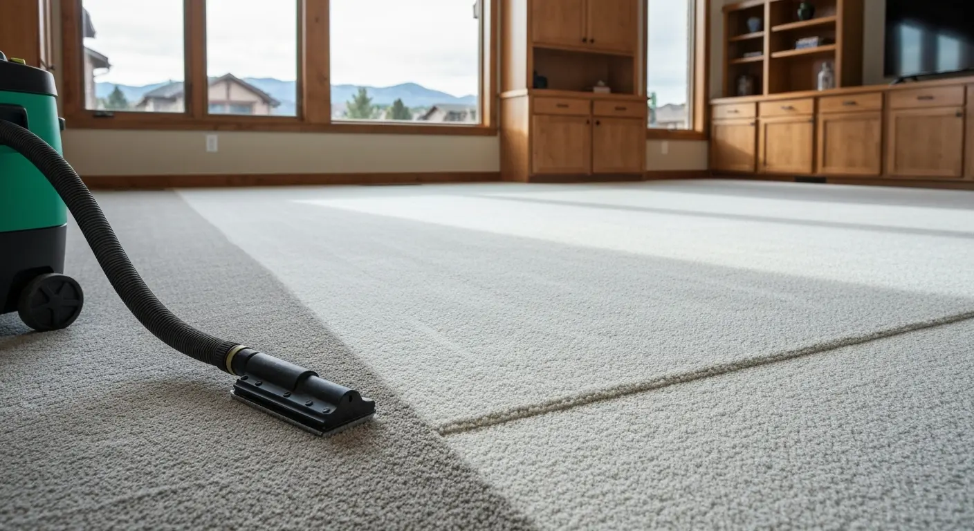 Professional carpet cleaning in Lone Tree home