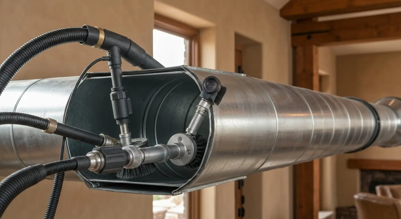 Full duct system cleaning in Castle Pines home