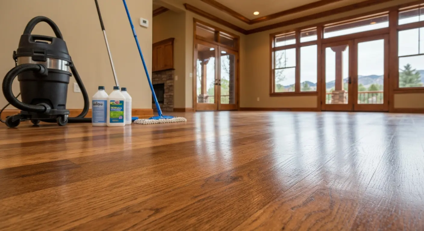 Hardwood and luxury vinyl plank floor cleaning