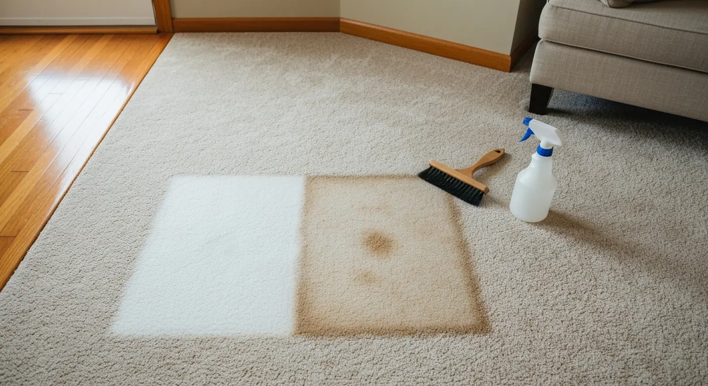 Stain treatment on carpet