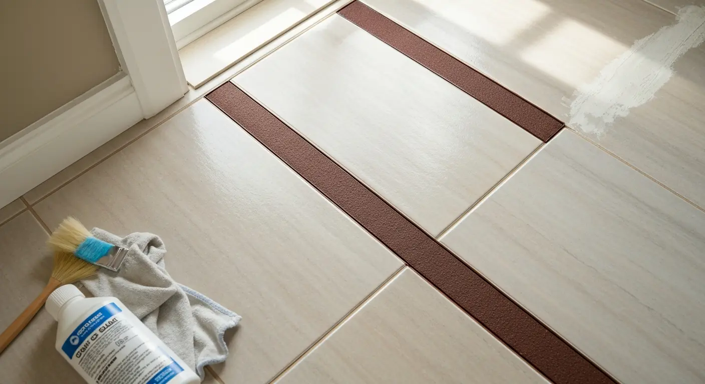 Grout color sealing