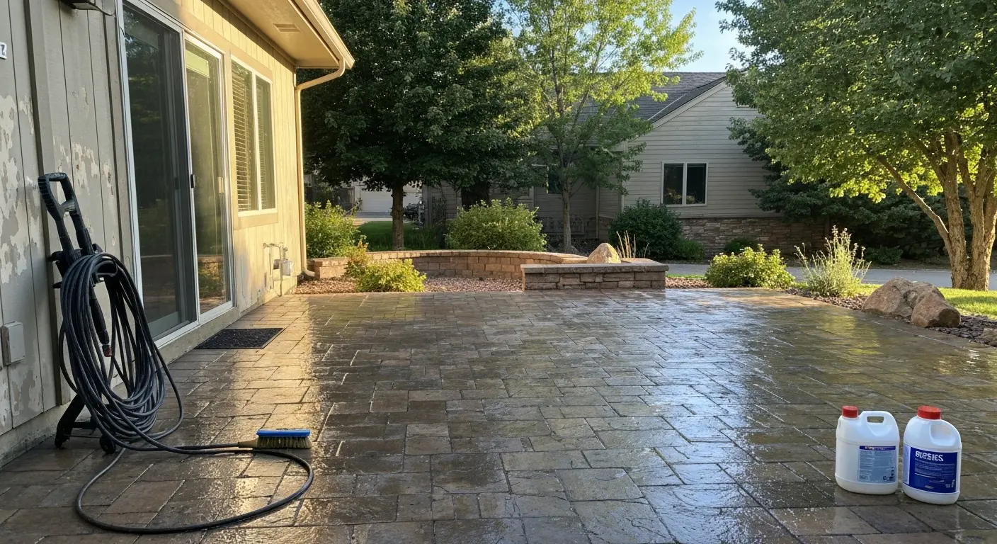 Patio cleaning service