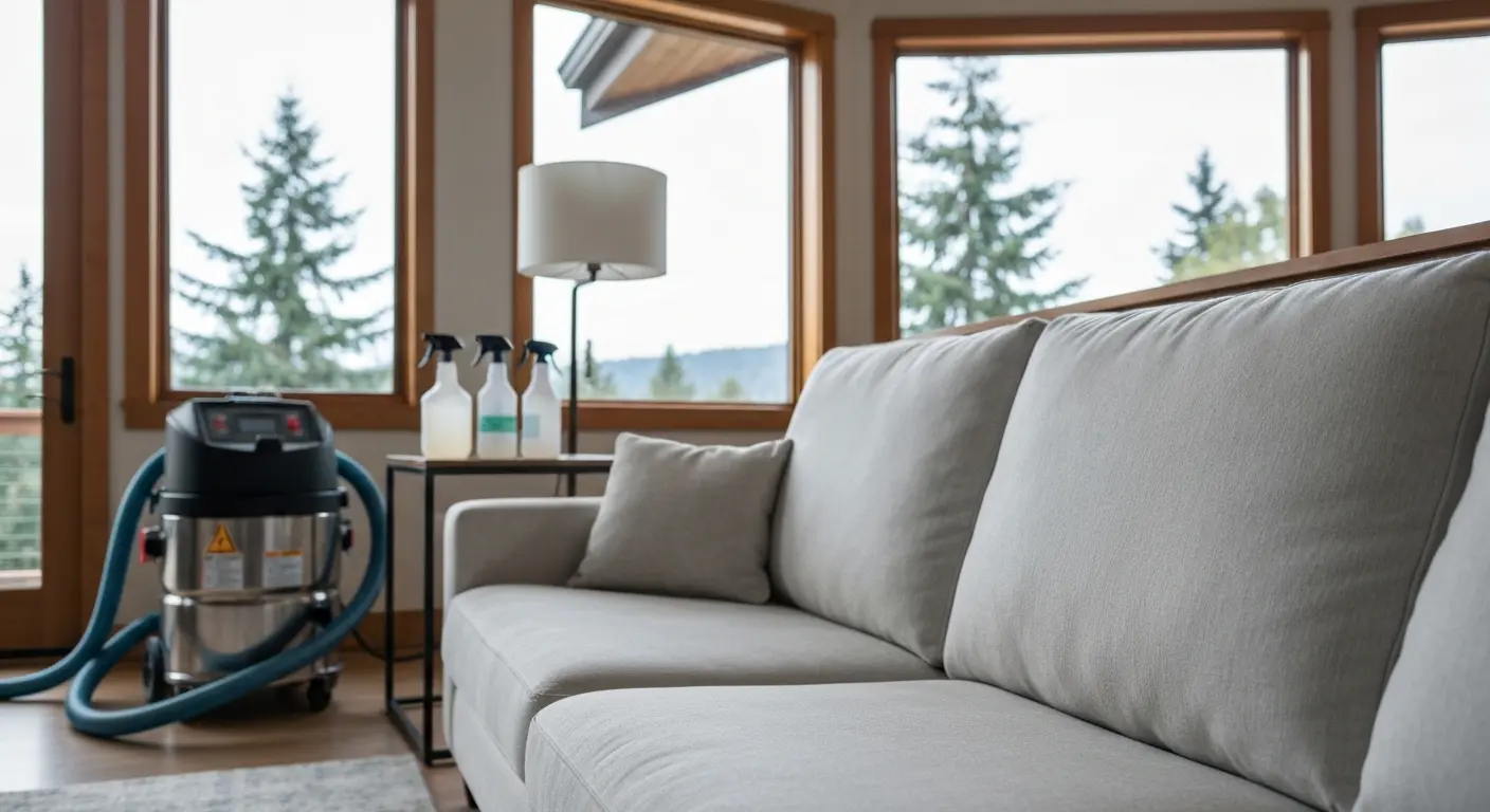 Fresh upholstery after professional cleaning