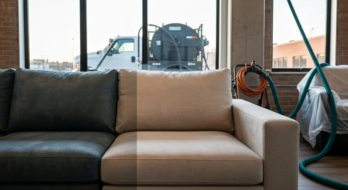 Upholstery cleaning service