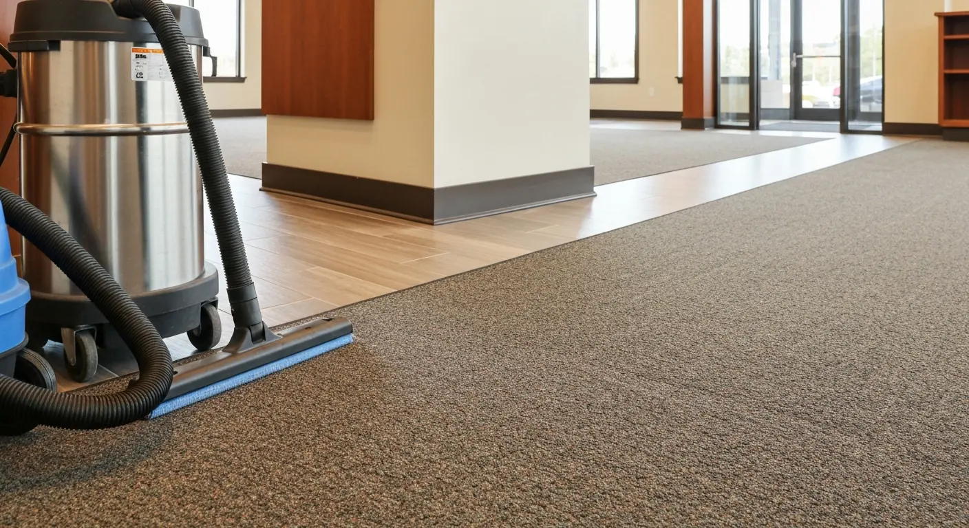 Commercial space carpet cleaning