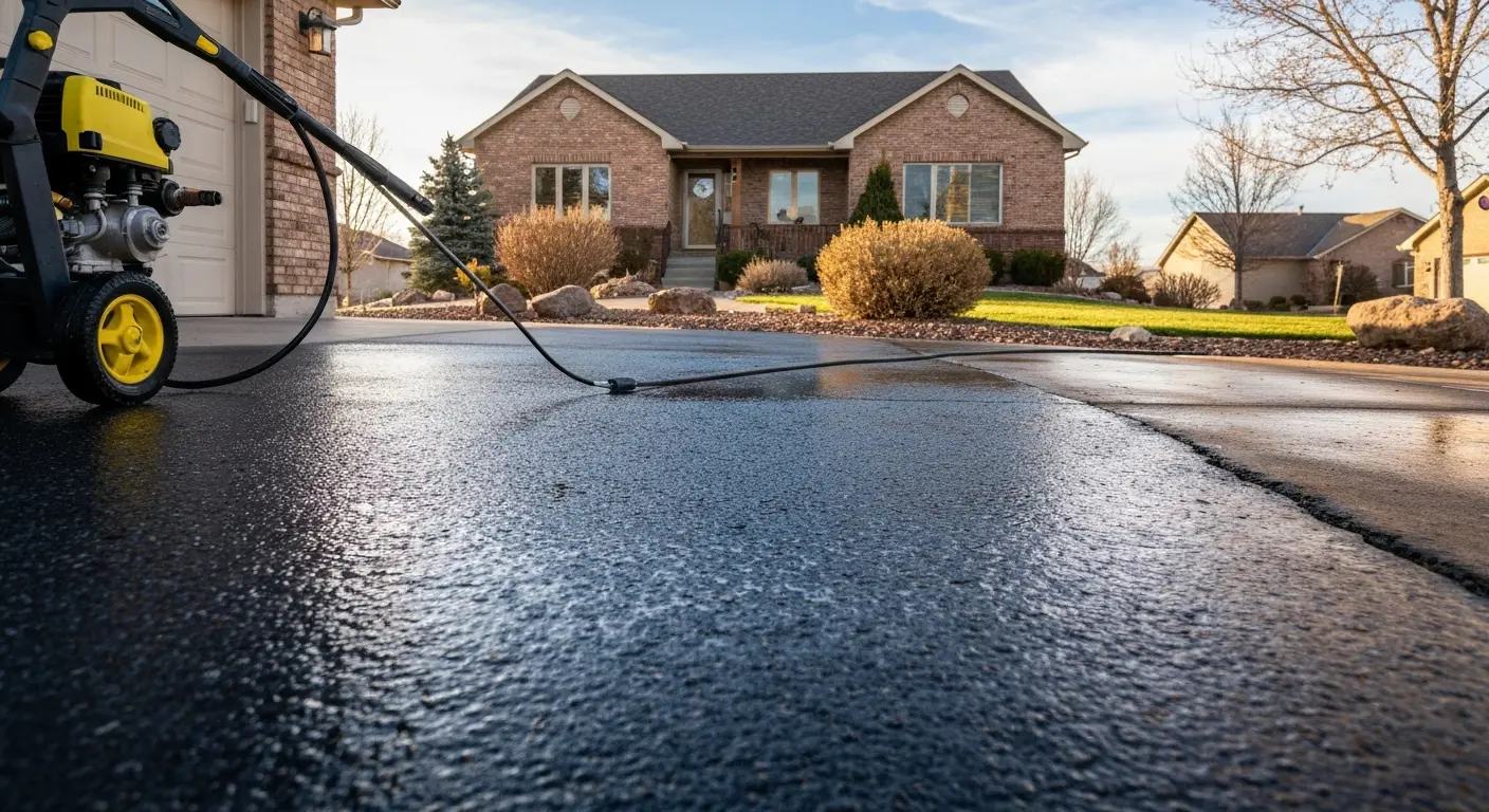 Driveway cleaning service