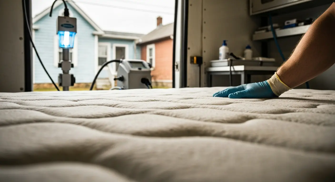 Allergen treatment for mattresses