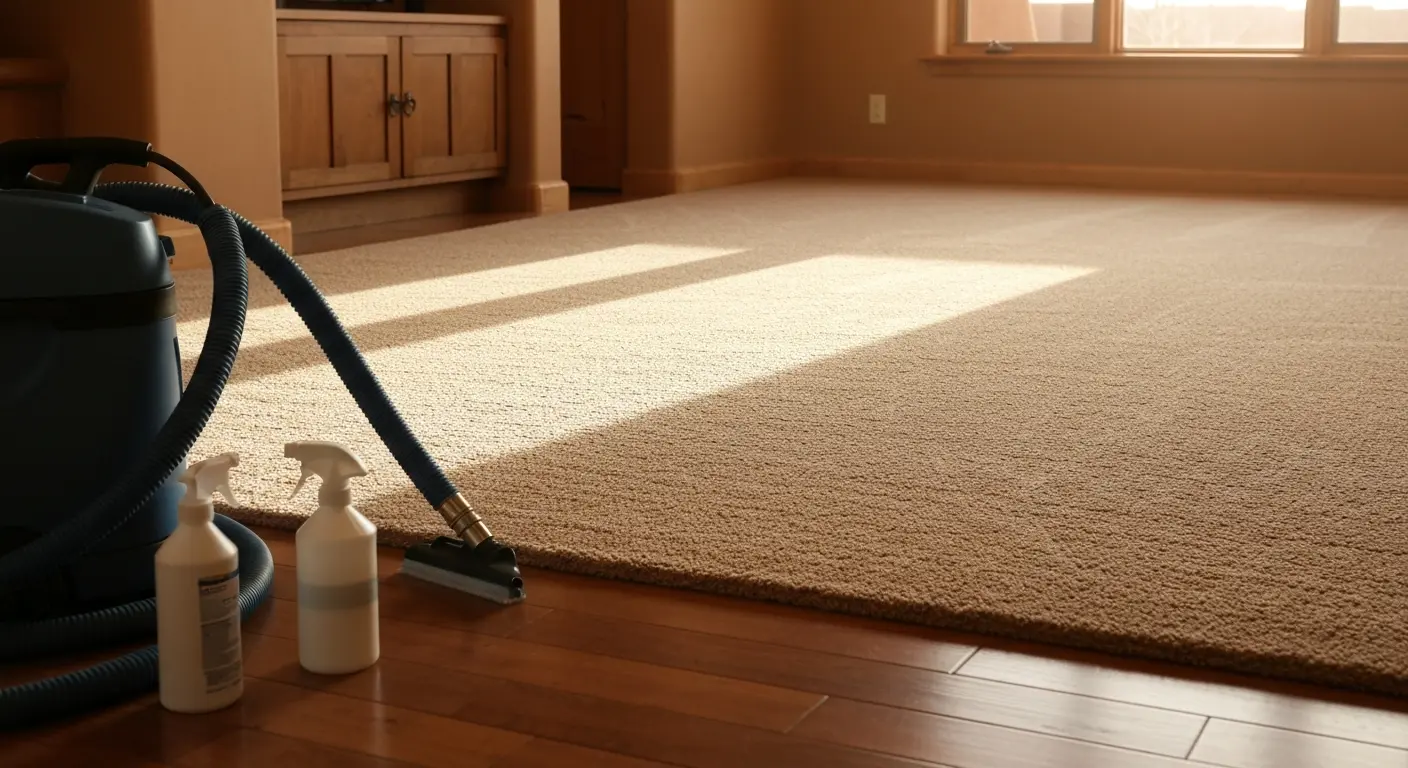 Residential carpet cleaning