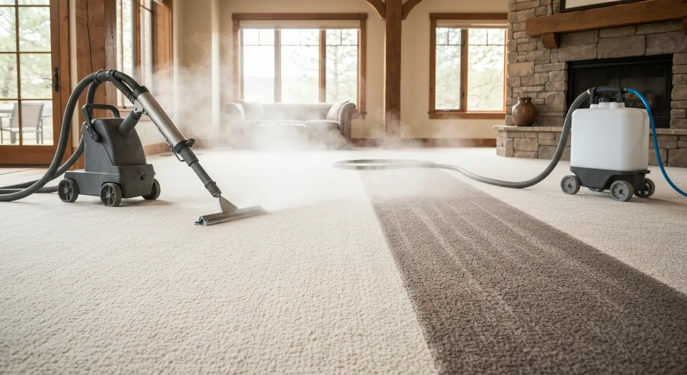 Residential carpet cleaning in Franktown home