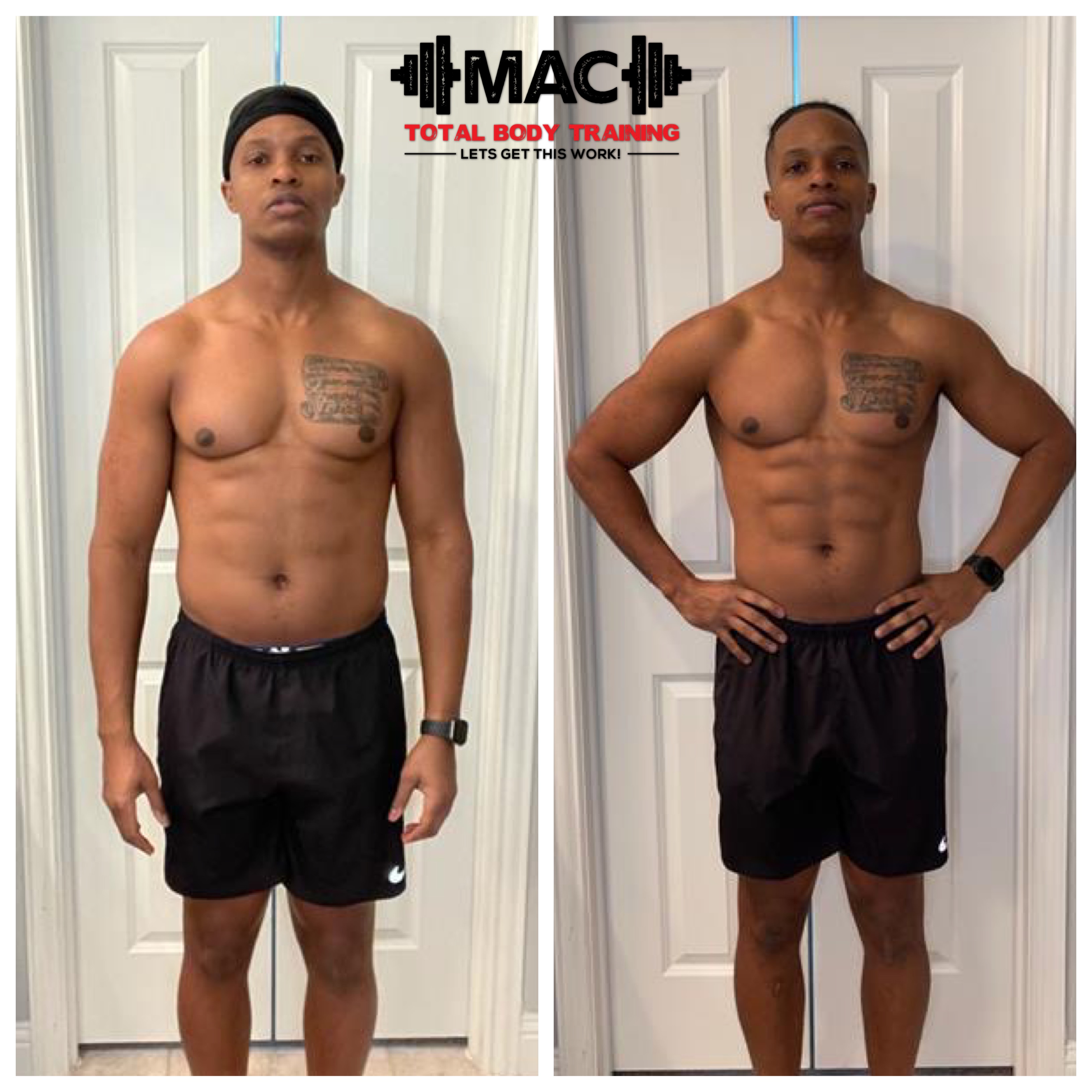 Client transformation - fat loss