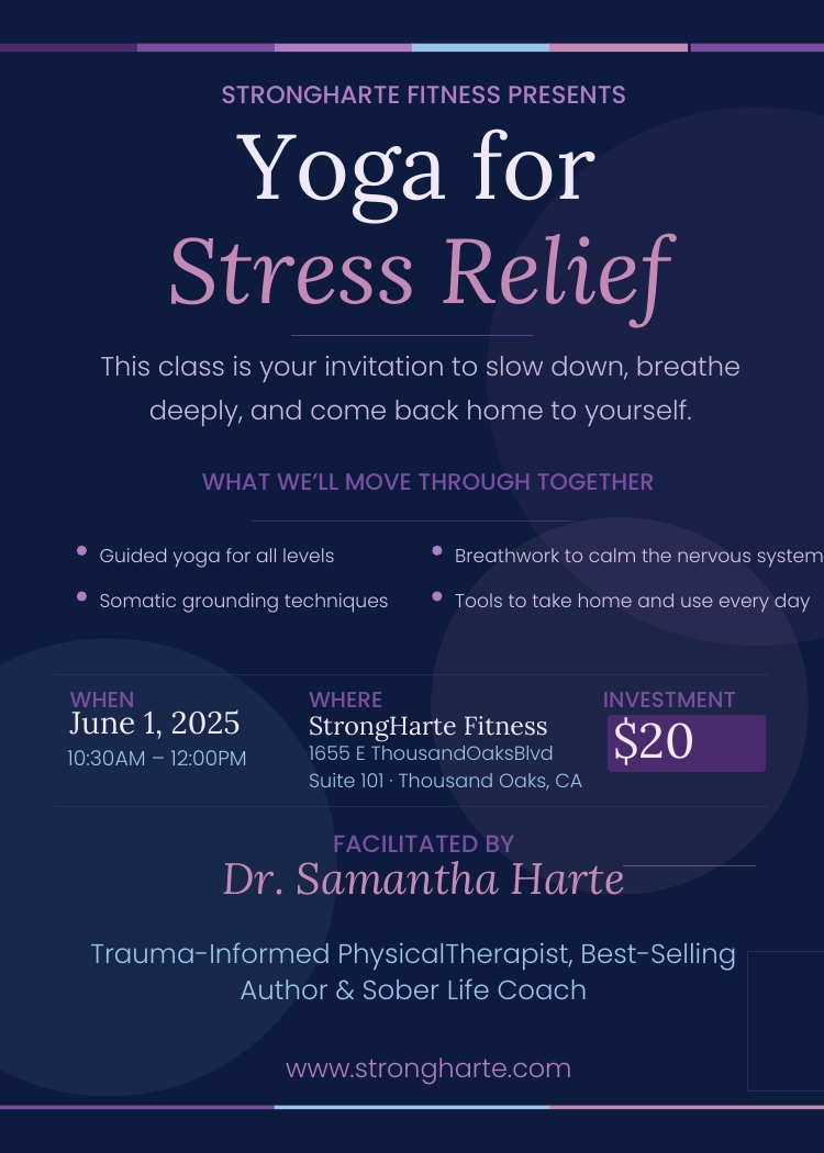 Yoga for Stress Relief Workshop Flyer