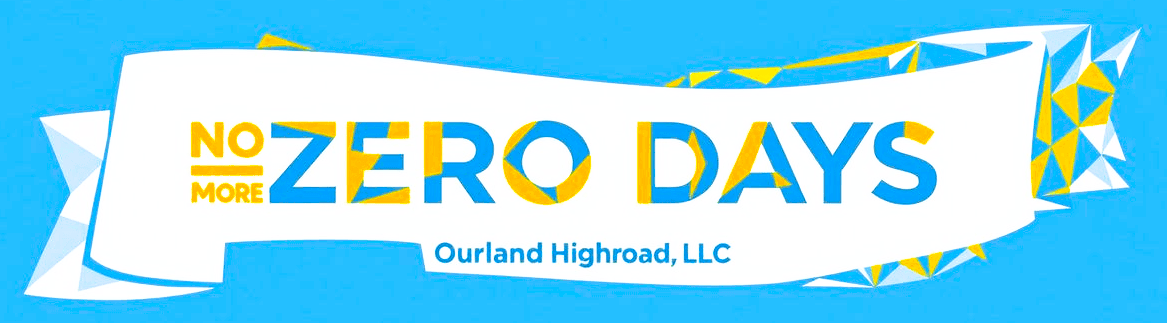 The No More Zero Days Logo