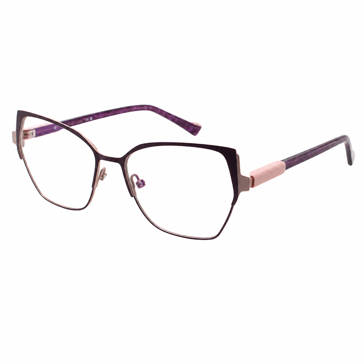 TS-01 C2 · right-angle view · Burgundy tone · Thalia Sodi Eyewear
