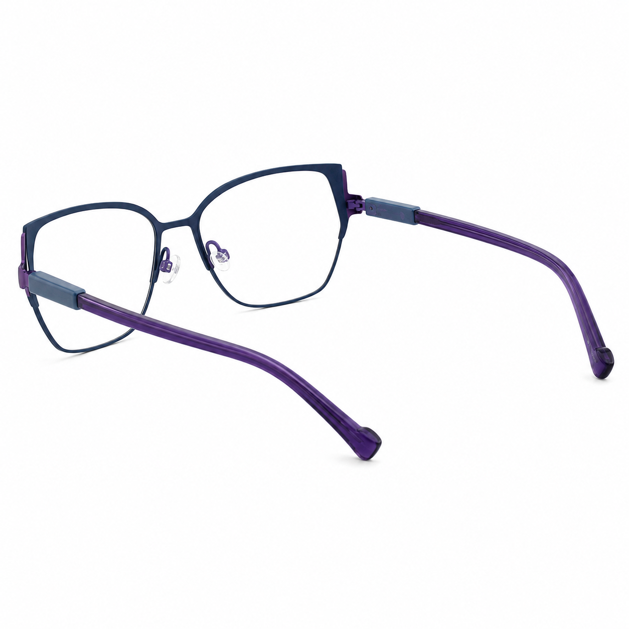 TS-01 C3 · left-angle view · Blue and purple tones · Thalia Sodi Eyewear