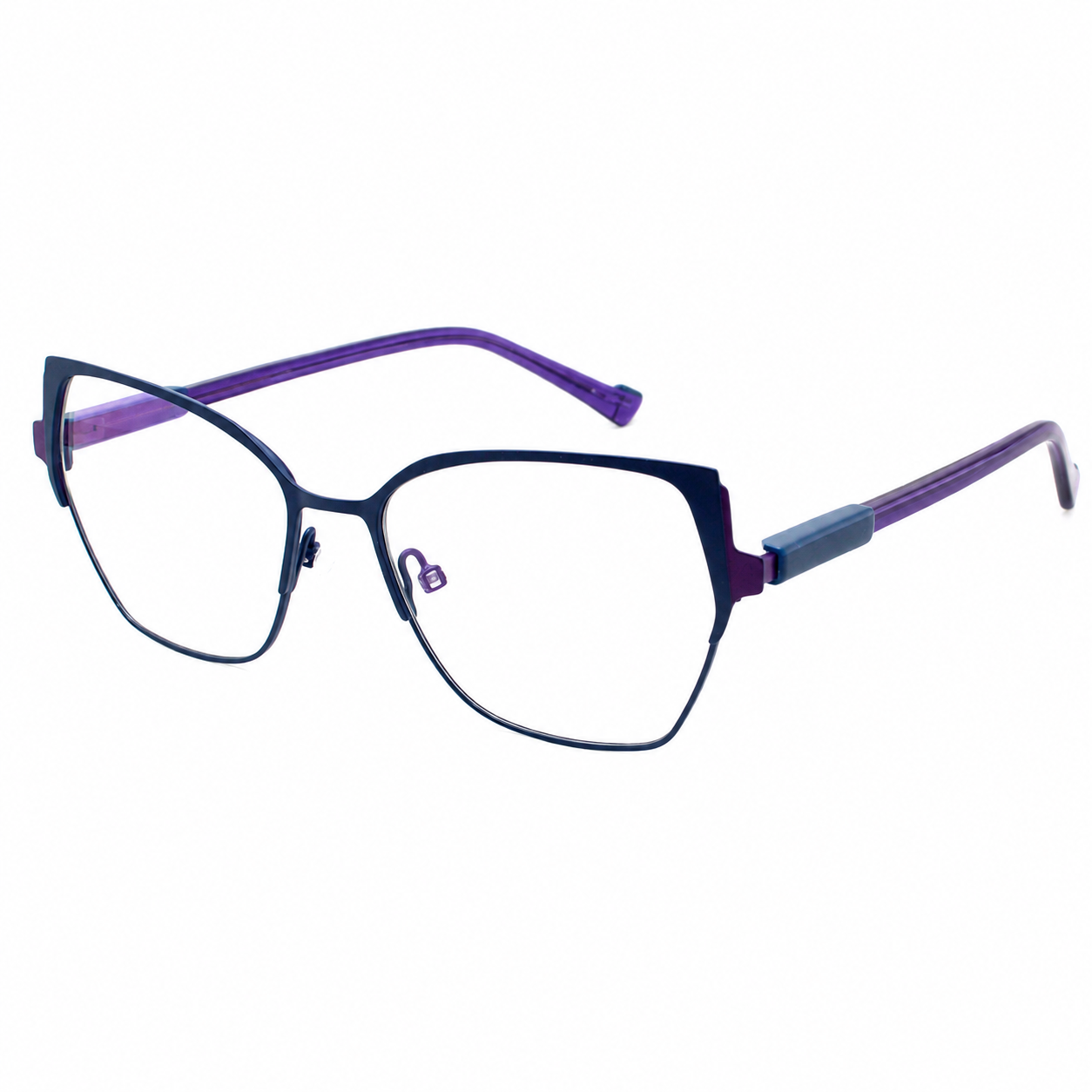 TS-01 C3 · right-angle view · Blue and purple tones · Thalia Sodi Eyewear