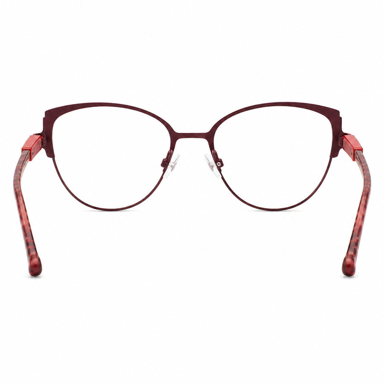 TS-02 C2 · vista 4 · Tonos vino y rojo · Thalia Sodi Eyewear