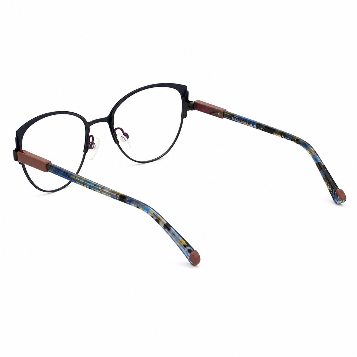 TS-02 C3 · vista diagonal izquierda · Tonos negro y gris · Thalia Sodi Eyewear