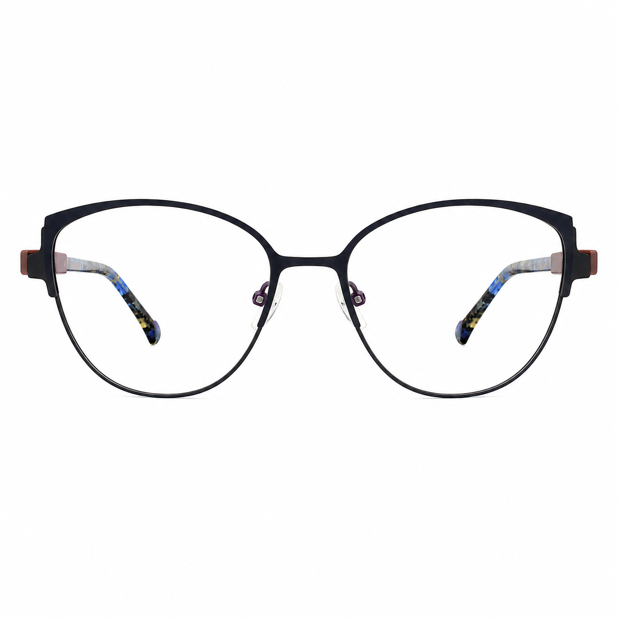 TS-02 C3 · vista frontal · Tonos negro y gris · Thalia Sodi Eyewear